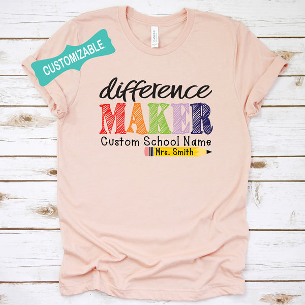 Difference Maker Teacher T-Shirt