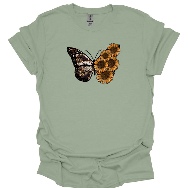 Butterfly Sunflower Western Vibe
