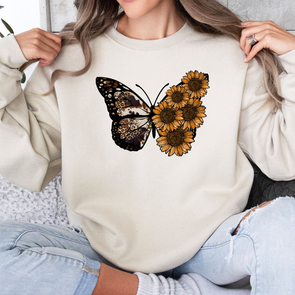 Butterfly Sunflower Western Vibe