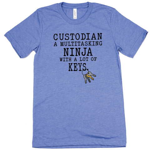 Custodian Multitasking Ninja T-Shirt