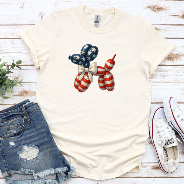 American Flag Balloon Dog