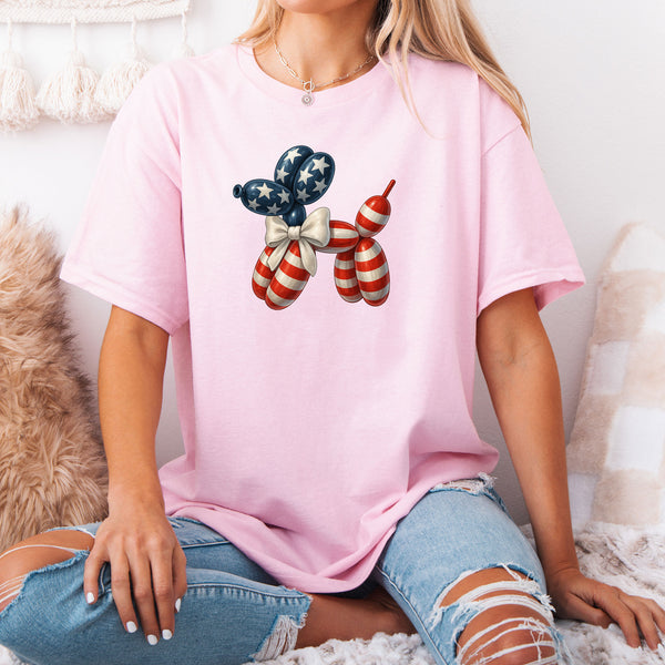 American Flag Balloon Dog