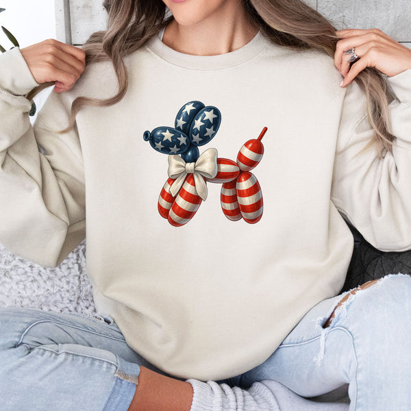 American Flag Balloon Dog