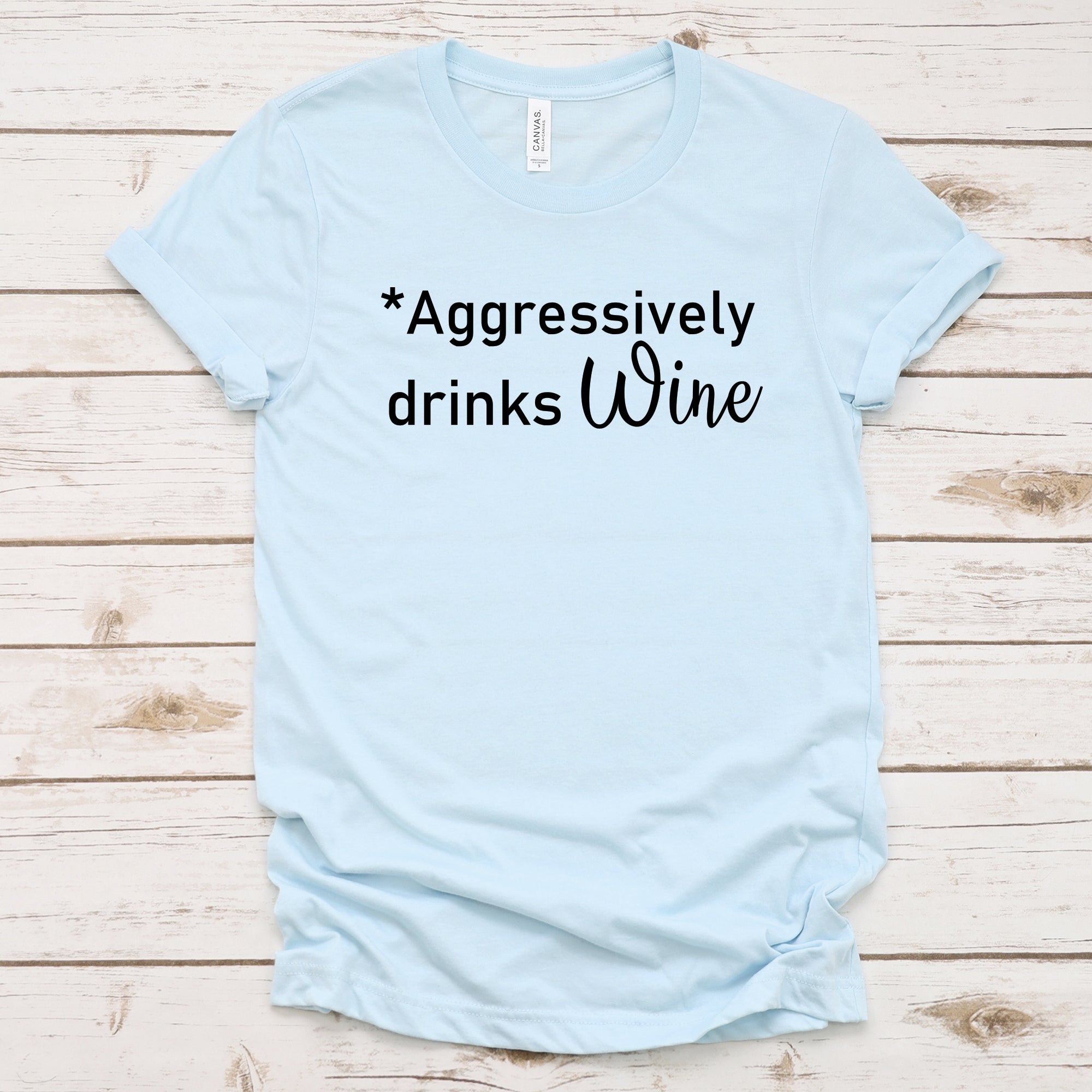 Aggressively Drinks Wine