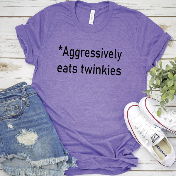 Aggressively Eats Twinkies