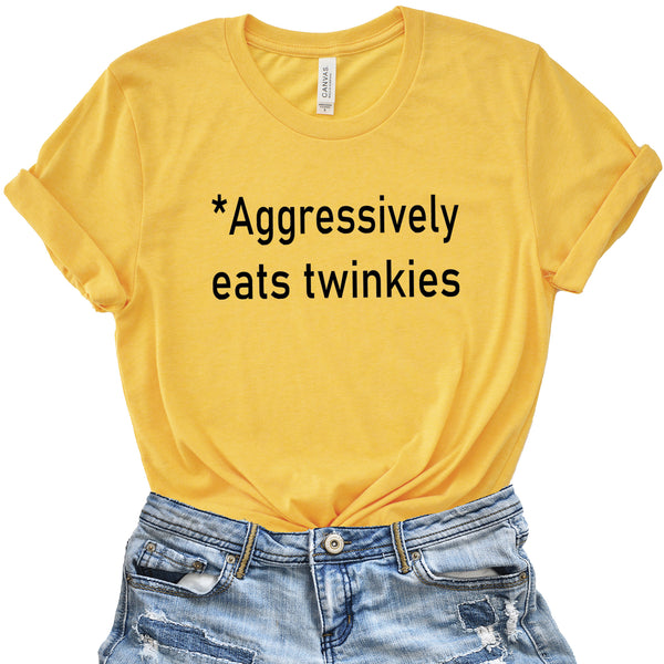Aggressively Eats Twinkies