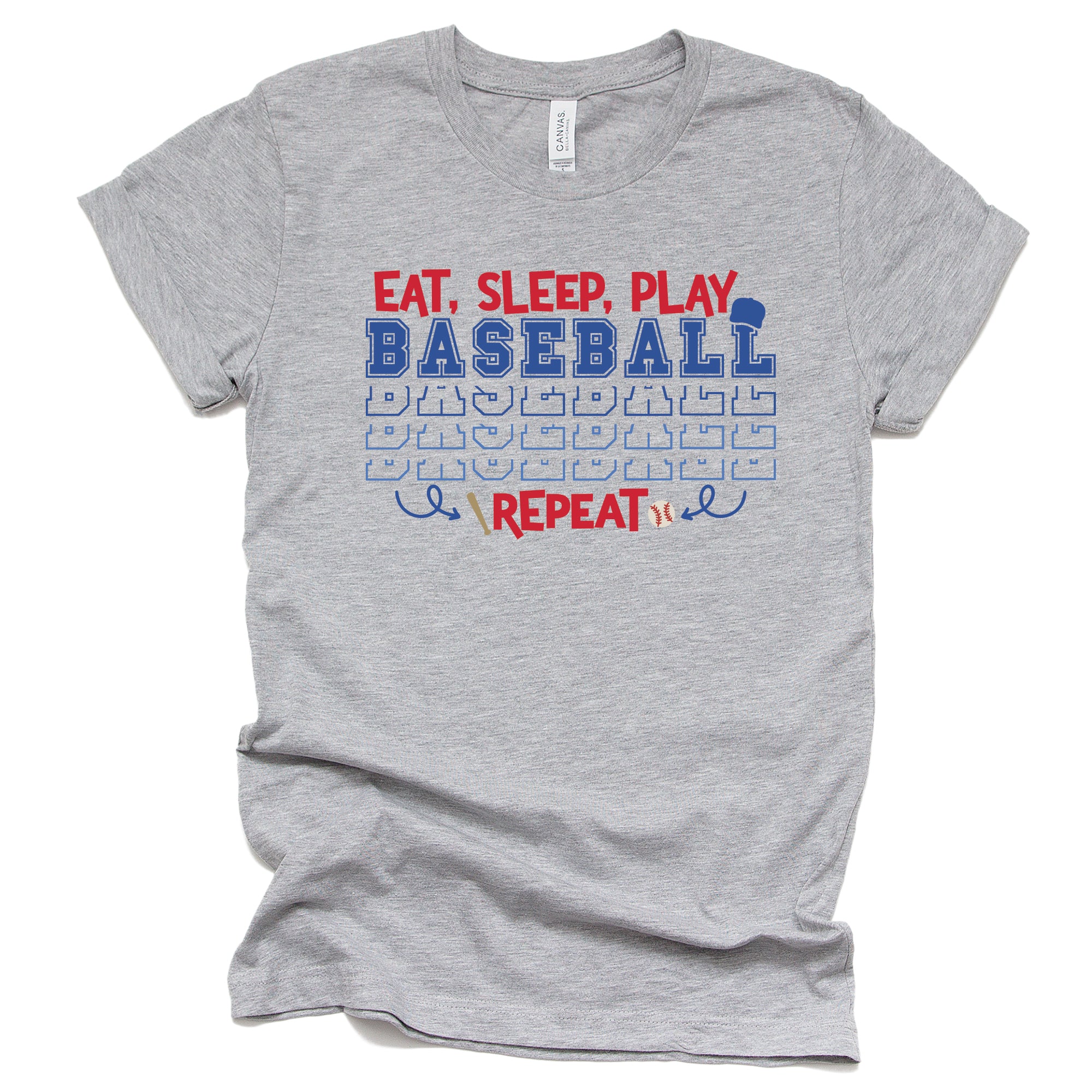 Eat Sleep Play Baseball Repeat