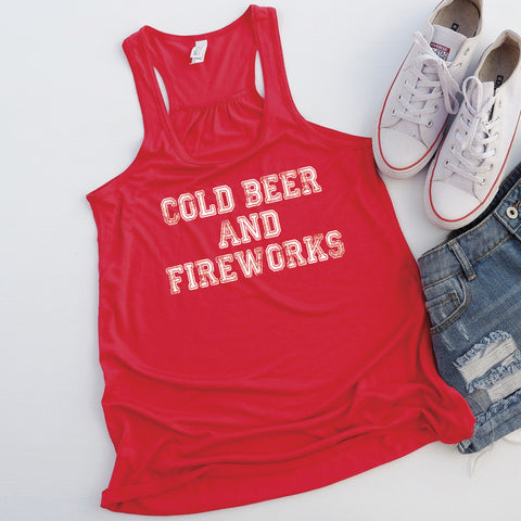 Cold Beer And Fireworks