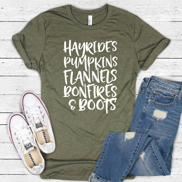Hayrides, Pumpkins, Flannels, Bonfires & Boots