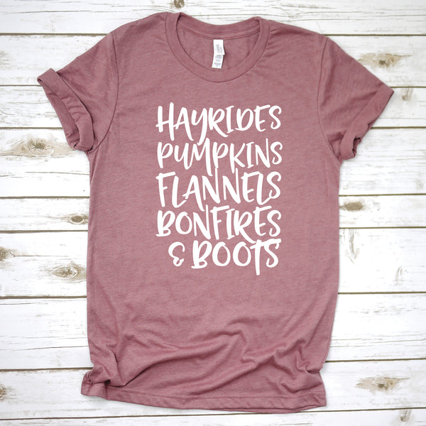 Hayrides, Pumpkins, Flannels, Bonfires & Boots
