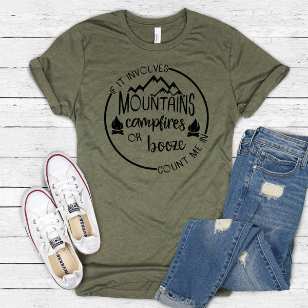 Mountains, Campfires or Booze