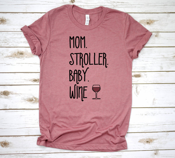 Mom Stroller Baby Wine