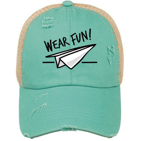 Wear Fun Criss Cross Ponytail Hat - Womens